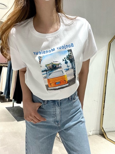 봉주르 포인트 티셔츠 (MM22TS51)